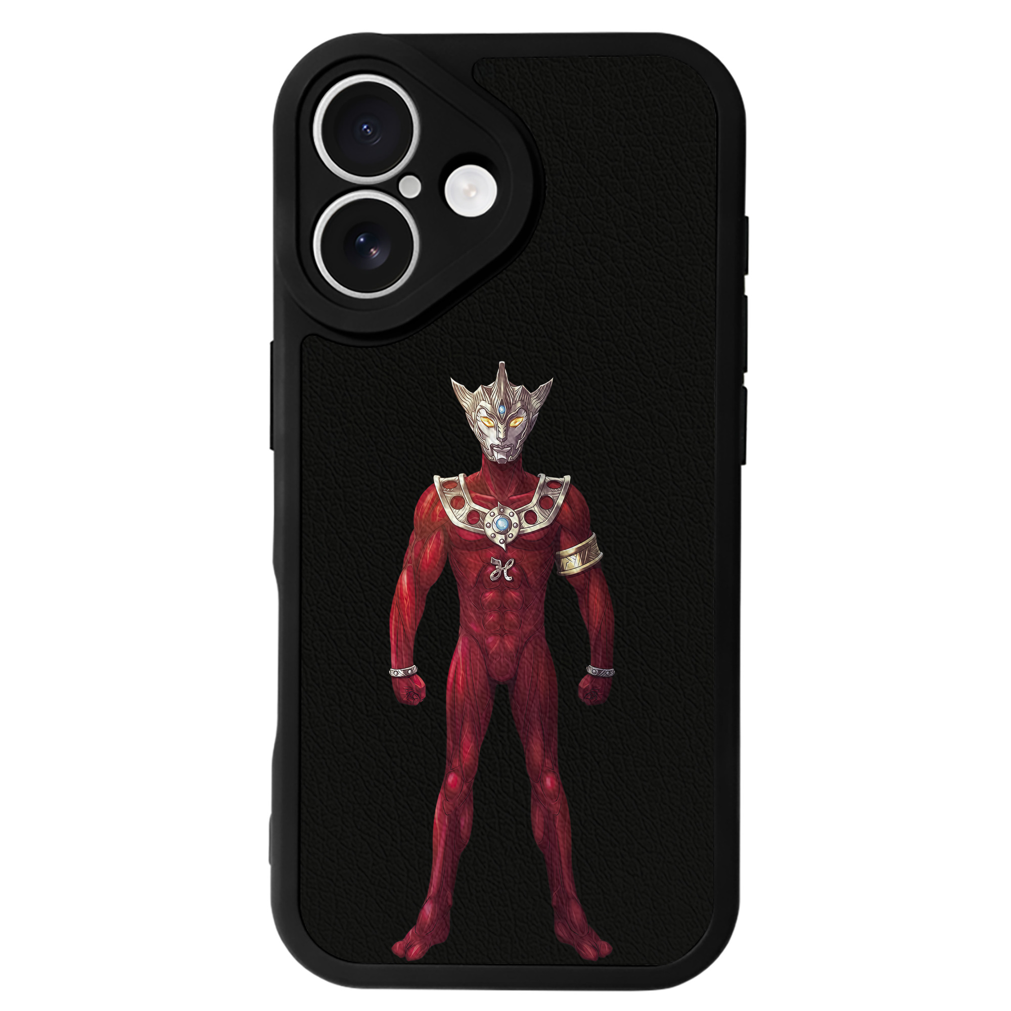 （画像用） ウルトラマン Ultraman 【iPhone 16シリーズ対応】シリコンスマホケース（レザー調） 材質：シリコン